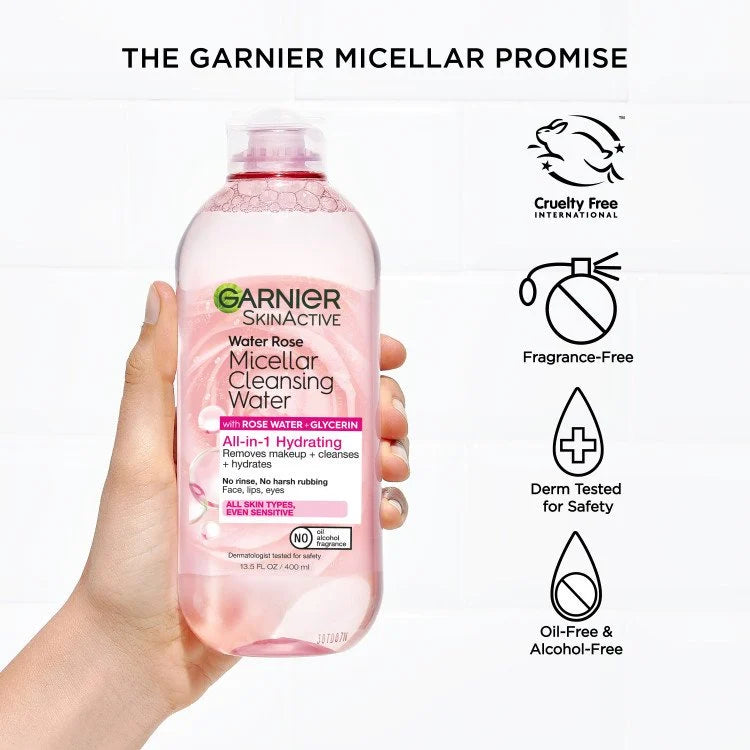 Garnier SkinActive Micellar Cleansing Water Rose All-in-one - 400ml