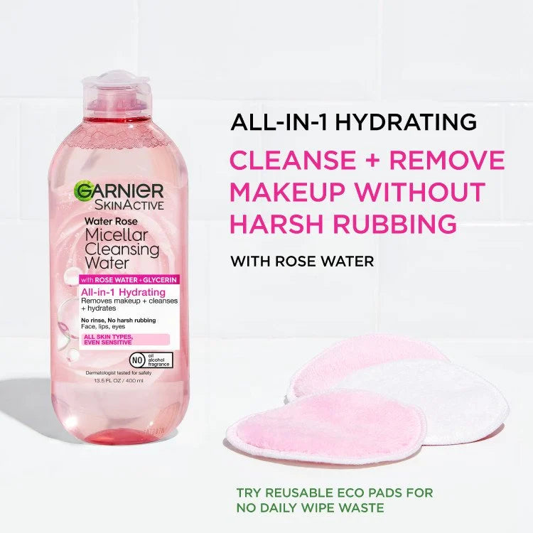 Garnier SkinActive Micellar Cleansing Water Rose All-in-one - 400ml