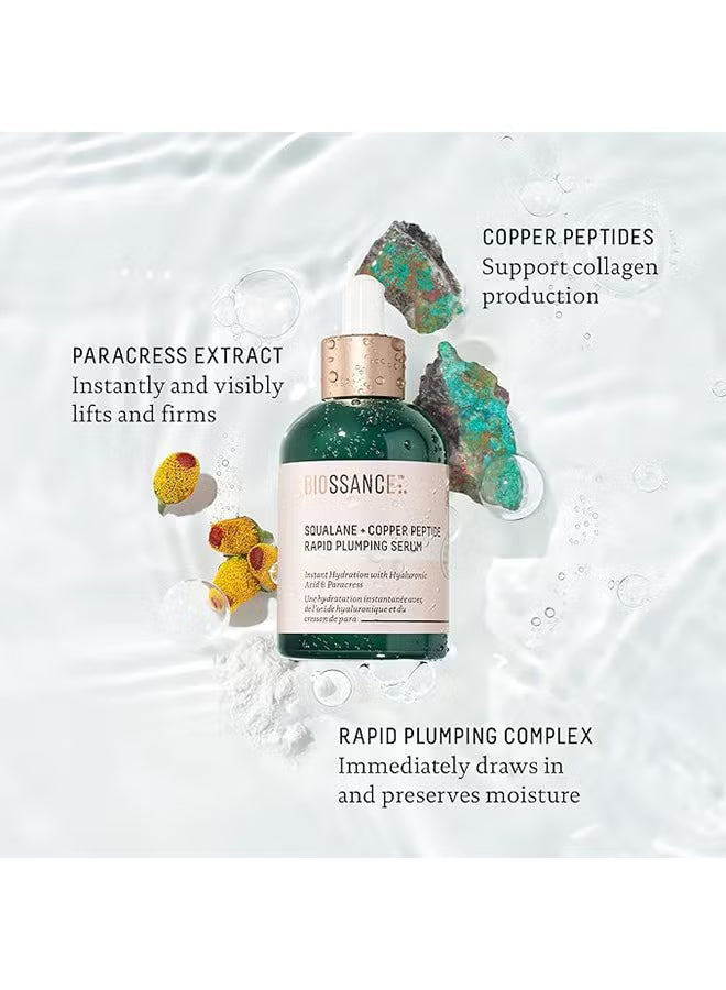 BIOSSANCE Squalane + Copper Peptide Rapid Plumping Serum 50ml