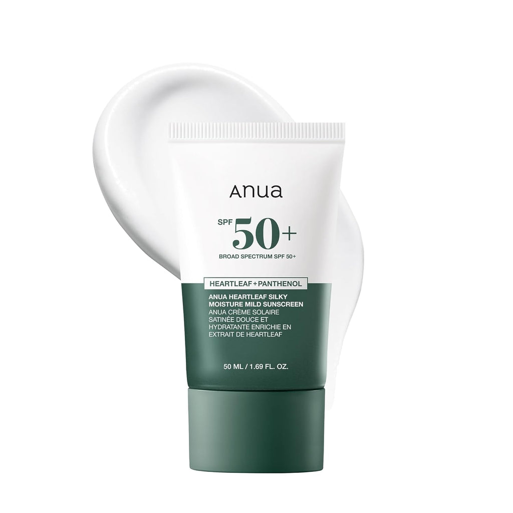 Anua Heartleaf Silky Moisture Sunscreen with SPF 50+ - 50ml