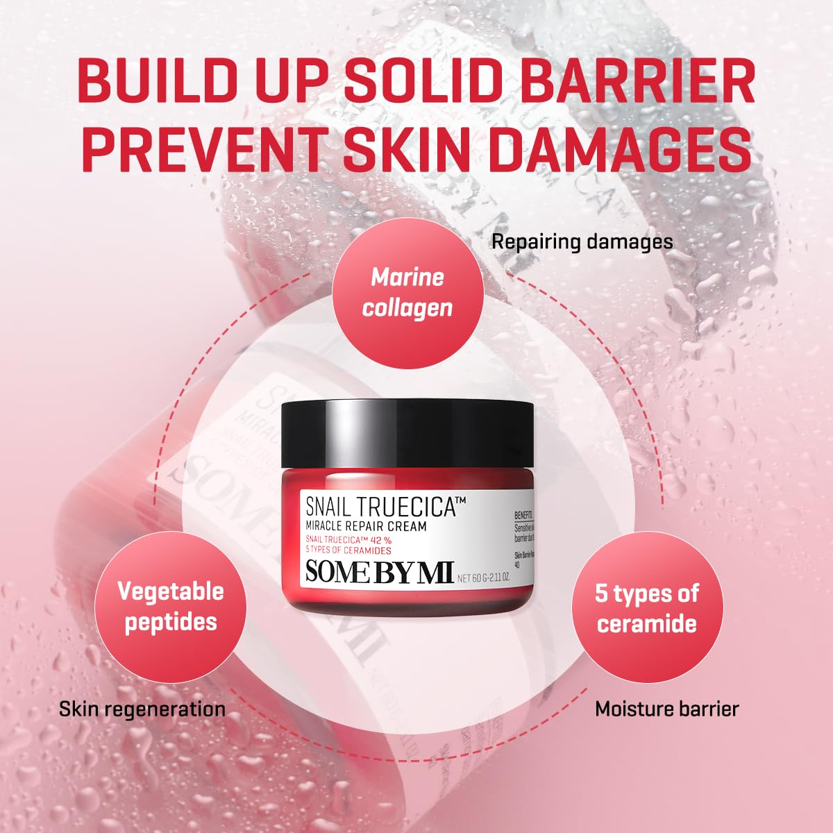 Some By Mi Snail Truecica Miracle Repair Cream - 60ml