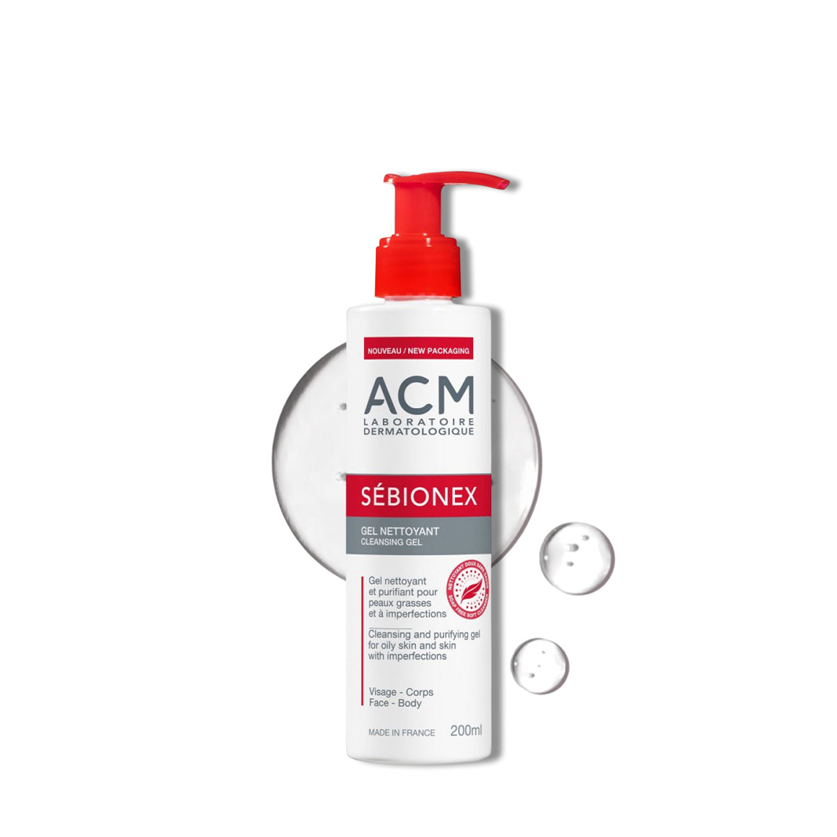 ACM Sebionex Cleansing Gel Purifies Oily Skin - 200 Ml