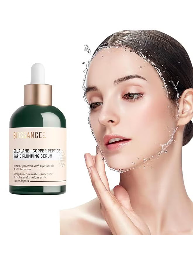 BIOSSANCE Squalane + Copper Peptide Rapid Plumping Serum 50ml