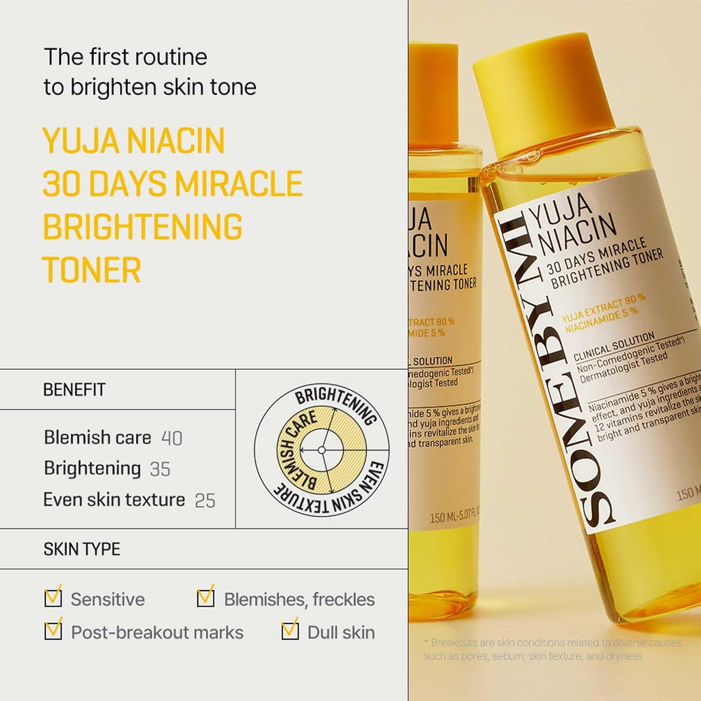 Some By Mi Yuja Niacin 30 Days Miracle Brightening Toner - 150ml