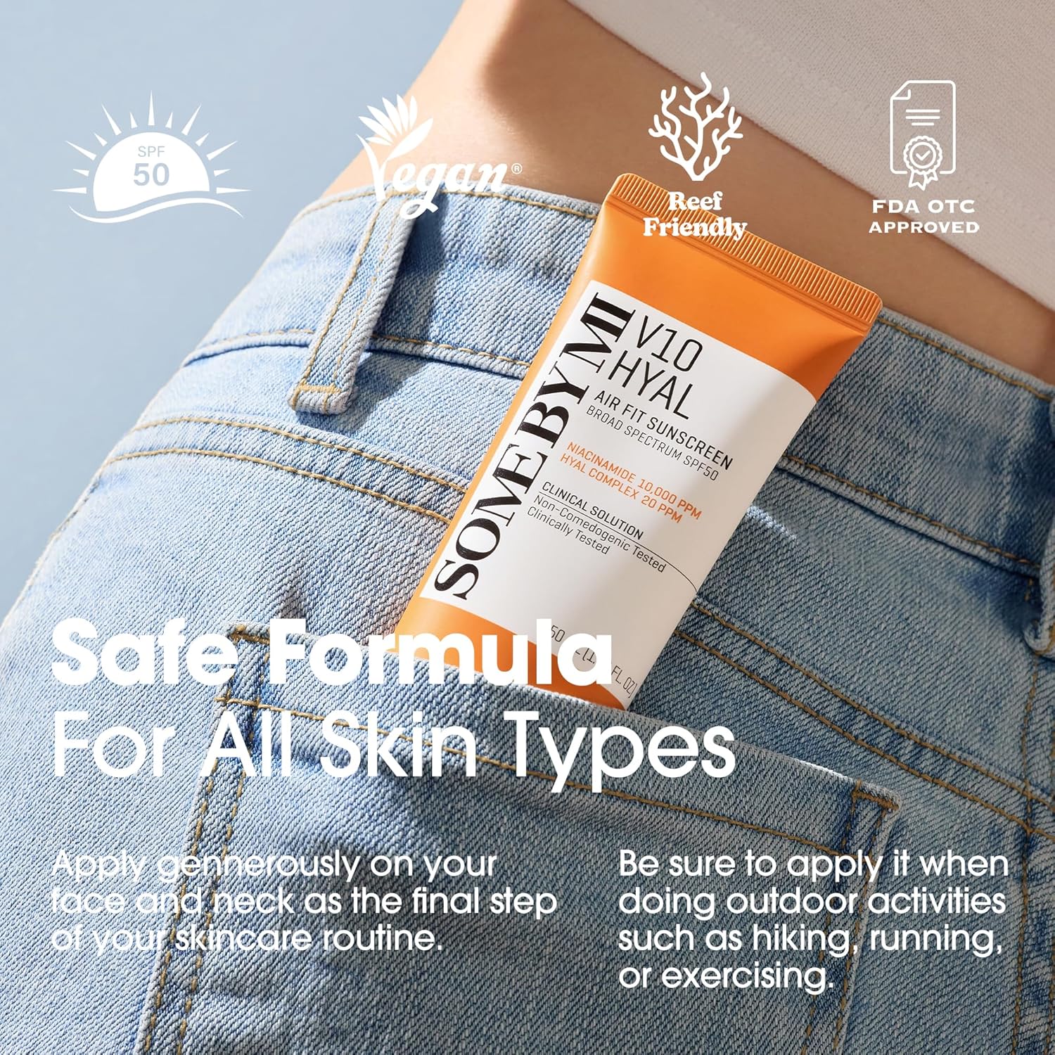 Some By Mi V10 Hyal Air Fit Sunscreen SPF 50 - 50 ml