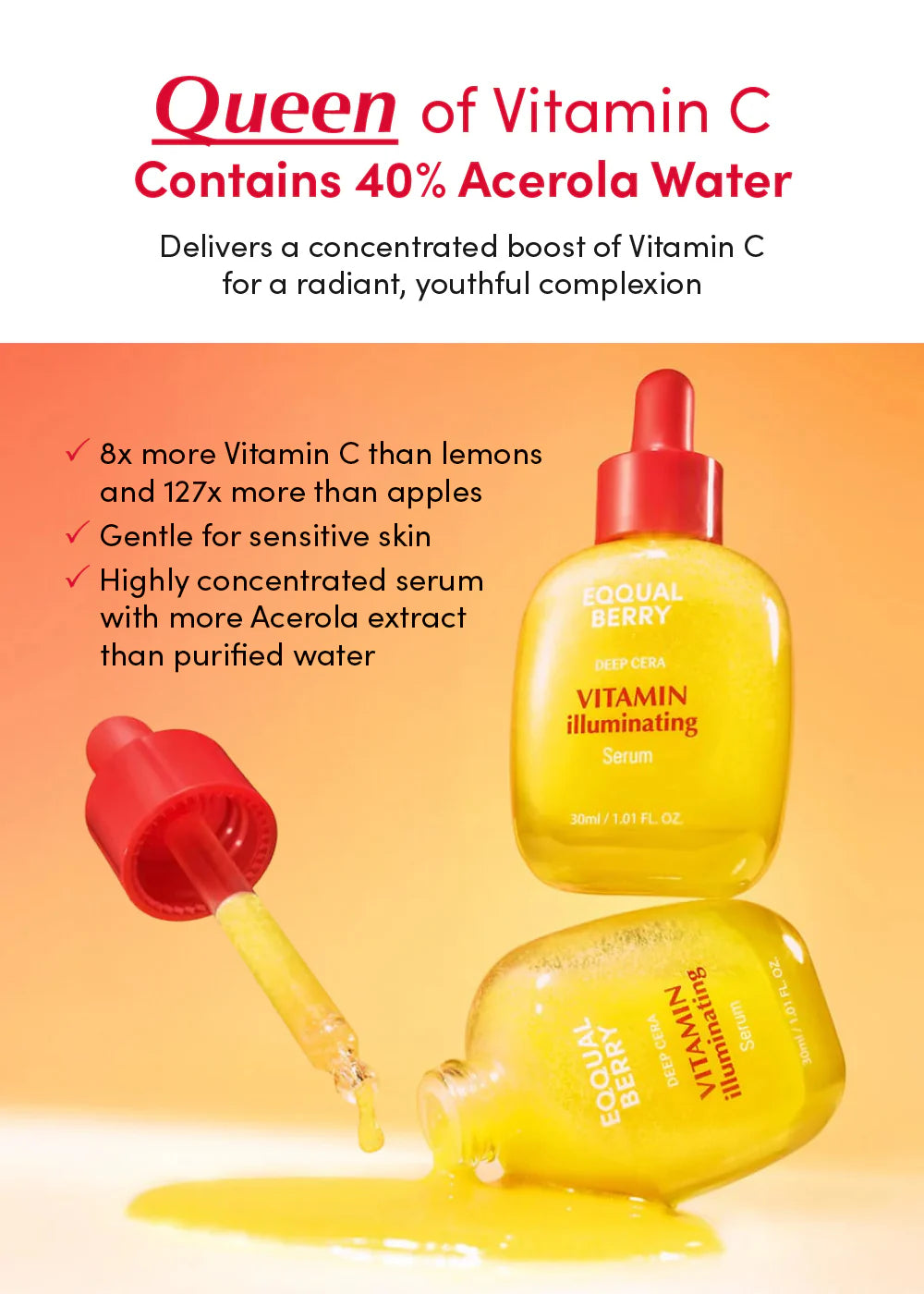 Eqqualberry Vitamin Illuminating Serum - 30ml