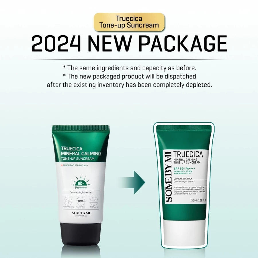 Some By Mi Truecica Mineral Calming Tone-Up Suncream SPF 50+ - 50ml