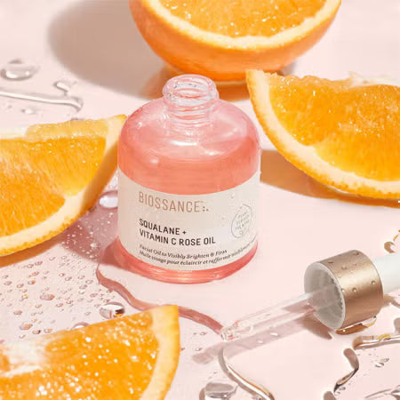 BIOSSANCE Squalane + Vitamin C Rose Oil  - 30ML