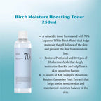 Anua Birch 70+ Hyaluron Hydrating Boosting Toner - 250ml